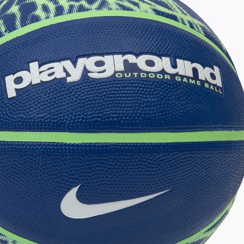 Basketbalový míč Nike Everyday Playground 8P Graphic Deflated deep royal blue/vapor green/white velikost 7