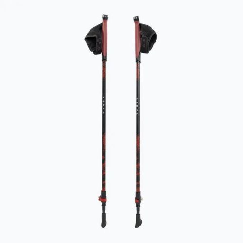 Hůlky na nordic walking KADVA Halna nastavitelné červené