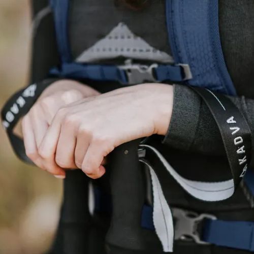 Trekové hole KADVA Torre nastavitelné karbonové šedé