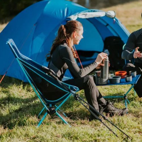 Skládací turistická židle KADVA Sego Mid ultralehká modrá