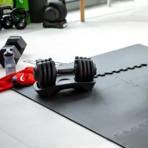 Ochranná podložka XTREXO Puzzle 6 částí černá