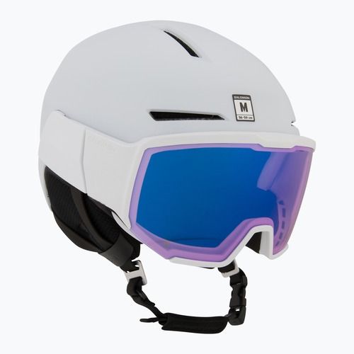 Lyžařská helma Salomon Osmo Pro Sigma Photo white/sky blue