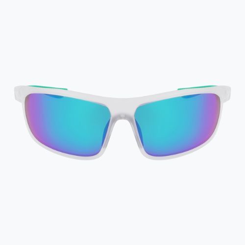 Sluneční brýle  Nike Windtrack Run matte clear/ green mirror