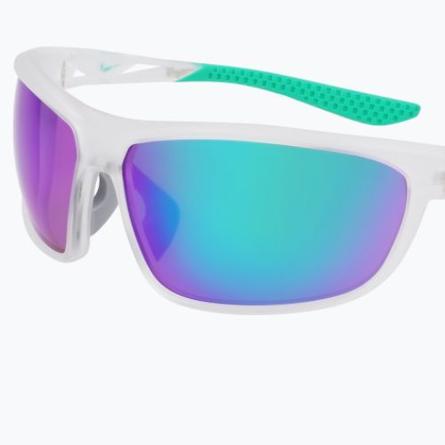 Sluneční brýle  Nike Windtrack Run matte clear/ green mirror