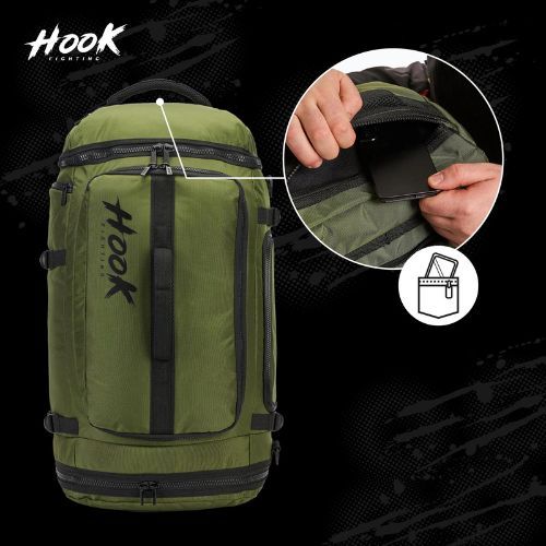 Batoh HOOK FIGHTING Camp 2v1 Duffel Bag 41 l green