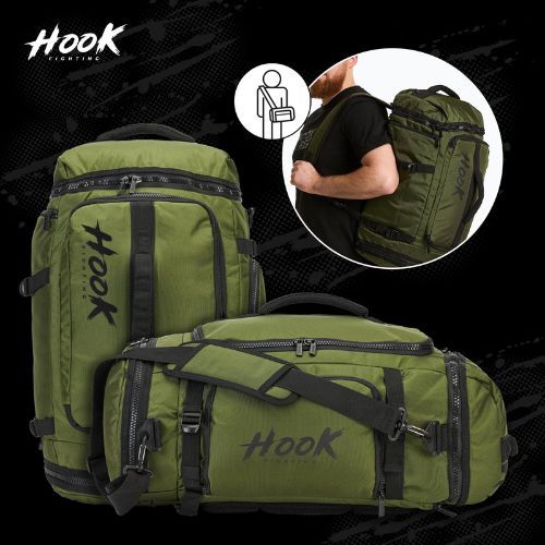 Batoh HOOK FIGHTING Training 2v1 Duffel Bag 30 l green