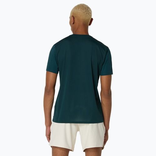 Pánské tenisové tričko ASICS Match Seasonal Graphic Tee saxon green
