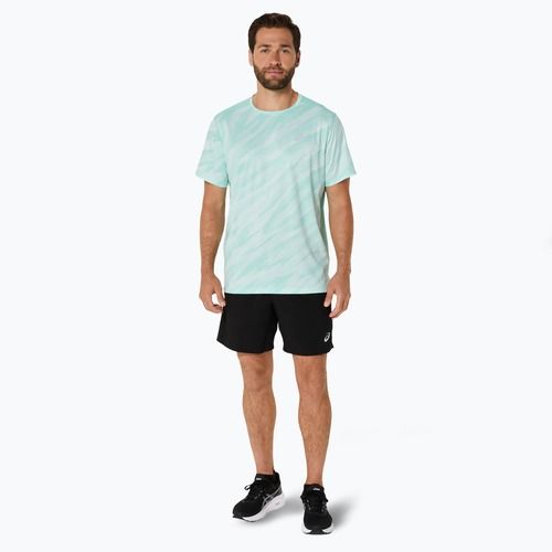Pánské běžecké tričko ASICS Core All Over Print SS Top oasis green