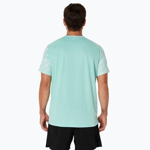 Pánské běžecké tričko ASICS Core All Over Print SS Top oasis green