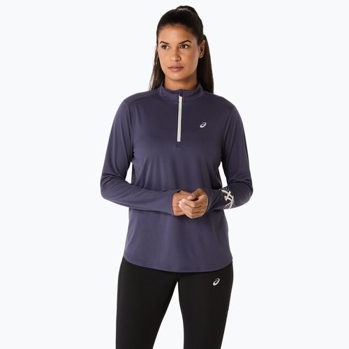 Dámské běžecké tričko Longsleeve ASICS Icon 1/2 Zip LS Top indigo fog