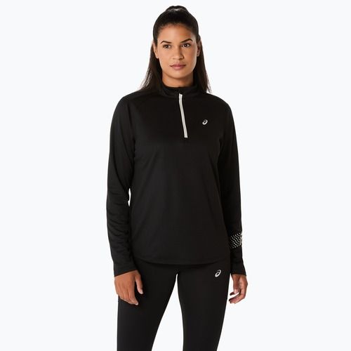 Dámské běžecké tričko Longsleeve ASICS Icon 1/2 Zip LS Top performanceblack