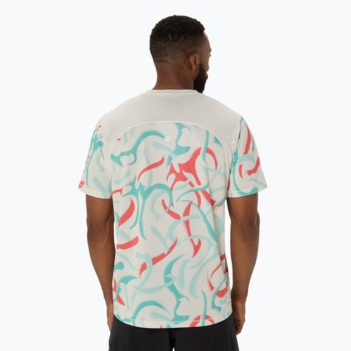 Pánské běžecké tričko ASICS Road All Over Print Top birch