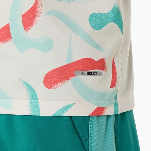 Pánské běžecké tílko tank top ASICS Road All Over Print Singlet birch