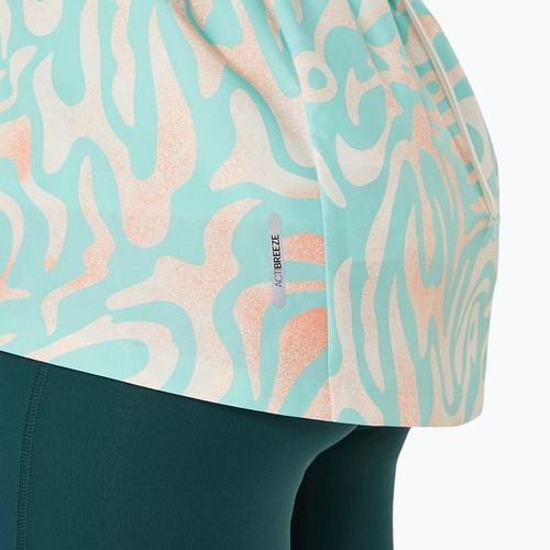 Dámská běžecká bunda ASICS Road Lite-Show Packable oasis green/multi colour