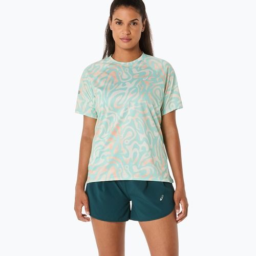 Dámské běžecké tričko ASICS Road Lite-Show oasis green/multi colour