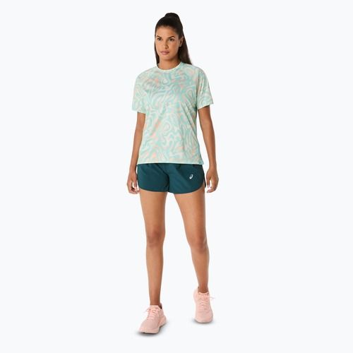 Dámské běžecké tričko ASICS Road Lite-Show oasis green/multi colour