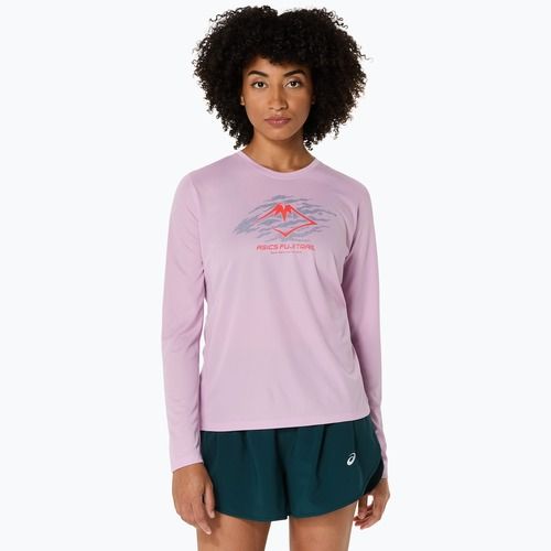 Dámské běžecké tričko Longsleeve  ASICS Fujitrail Logo light ube 