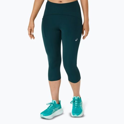 Dámské běžecké legíny ASICS High Waist Capri saxon green