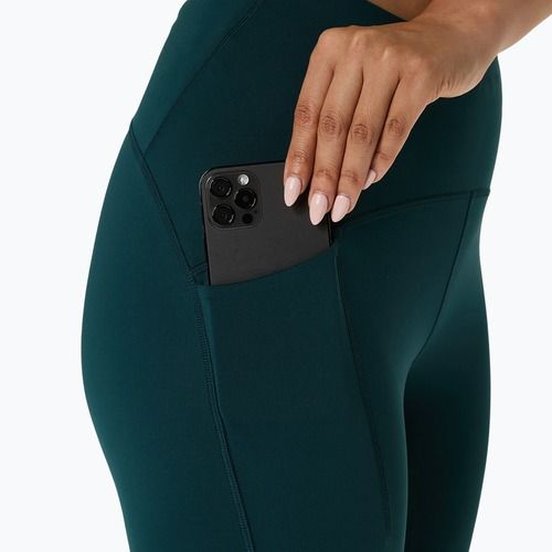 Dámské běžecké legíny ASICS High Waist Capri saxon green