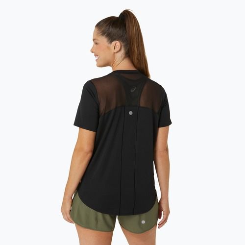 Dámské běžecké tričko ASICS Road V-Neck performanc black