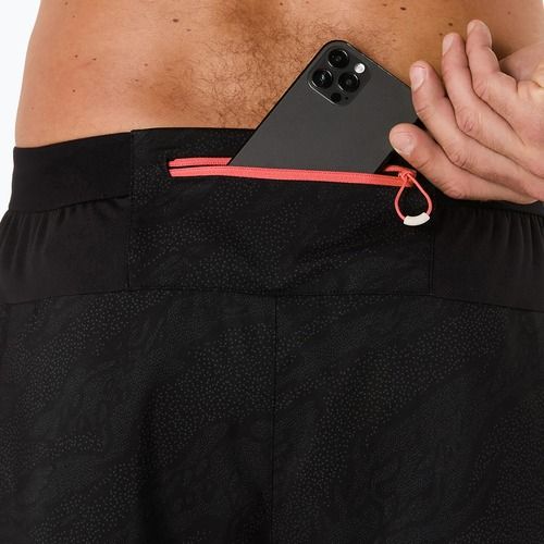 Pánské běžecké šortky  ASICS Fujitrail All Over Print 5IN performance black