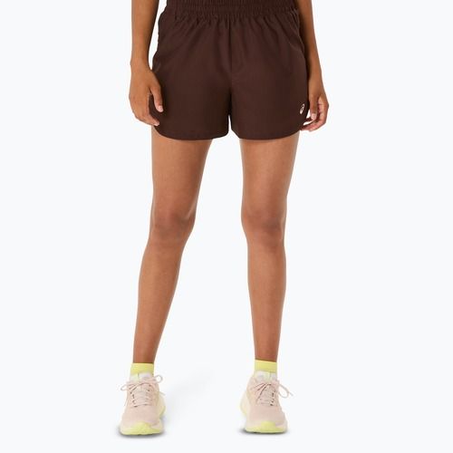 Dámské běžecké šortky ASICS Nagino Run Adjustable 4IN coffee