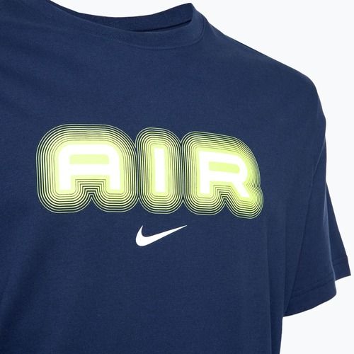 Pánské tričko Nike Air Graphic midnight navy/volt