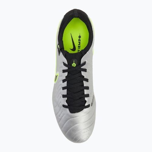 Pánské kopačky Nike Tiempo Legend 10 Pro FG metallic silver/volt/black