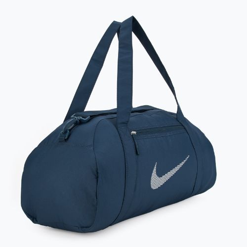 Dámská tréninková taška Nike Gym Club 24 l armory navy/ armory navy/ metallic silver