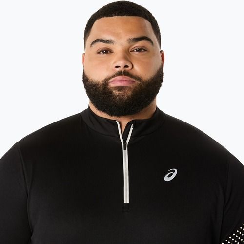 Pánské běžecké tričko Longsleeve ASICS Icon LS 1/2 Zip performance black