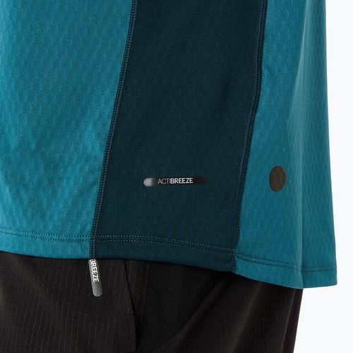 Pánské běžecké tričko ASICS Fujitrail Elite Top atlantis blue/saxon green