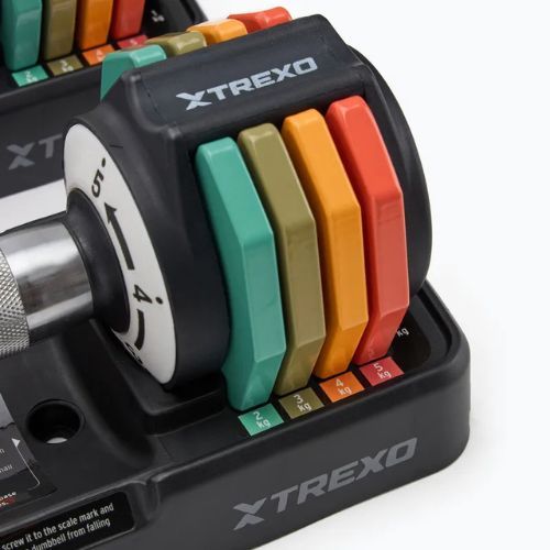 Nastavitelná sada činek XTREXO 2 x 5 kg multicolor
