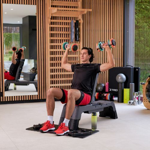 Nastavitelná sada činek XTREXO 2 x 10 kg multicolor