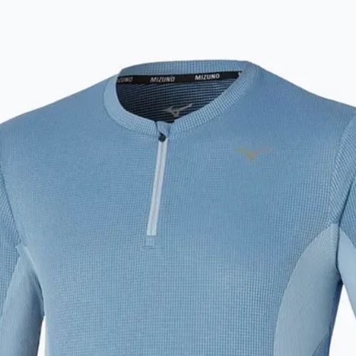 Pánské běžecké tričko LongsleeveMizuno Dryaeroflow Half Zip parisian blue
