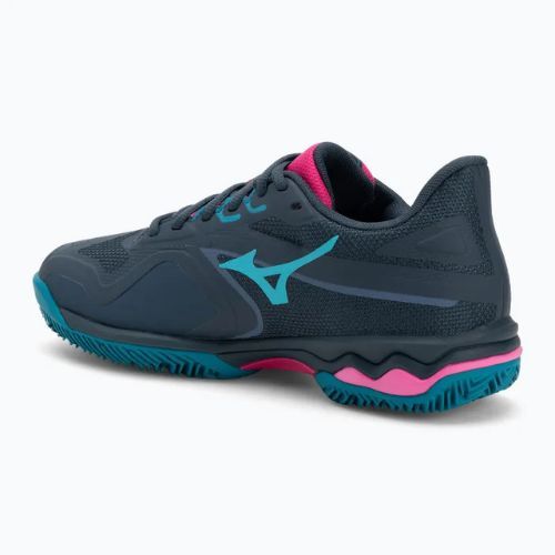 Dámské boty na padel  Mizuno Wave Exceed Light 2 Padel midnight navy/ fuchsia purple/ enamel blue
