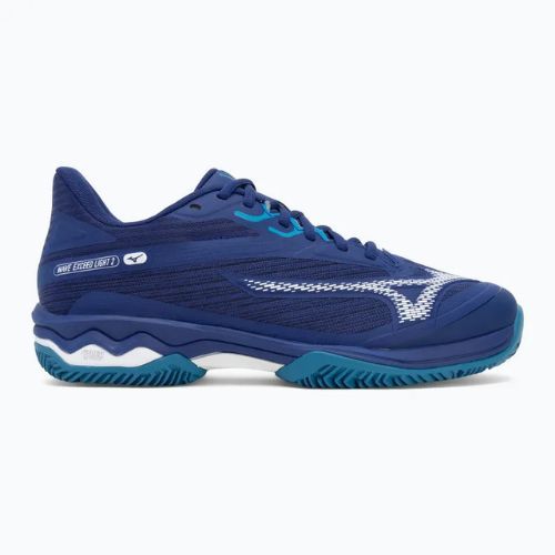 Pánské tenisové boty Mizuno Wave Exceed Light 2 CC bellwether blue/ white/ fjord blue
