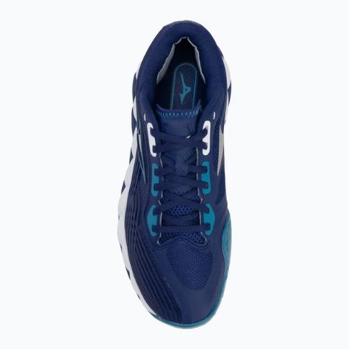 Pánské tenisové boty Mizuno Wave Enforce Tour 2 CC bellwether blue/ white/ fjord blue