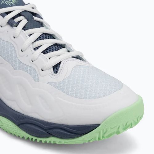 Pánské tenisové boty Mizuno Wave Enforce Court CC white/ vintage indigo/ neo mint