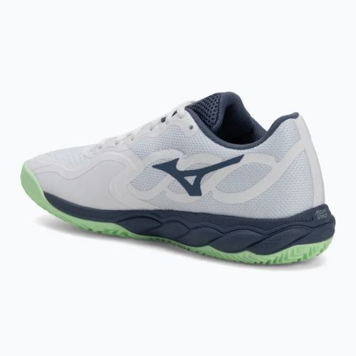 Pánské tenisové boty Mizuno Wave Enforce Court CC white/ vintage indigo/ neo mint