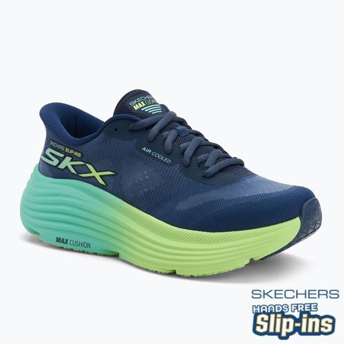 Dámské běžecké boty SKECHERS Max Cushioning Endeavour Hallandale navy/lime