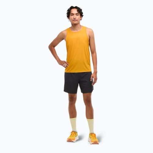 Pánské běžecké tílko HOKA Airolite Run Tank varsity yellow