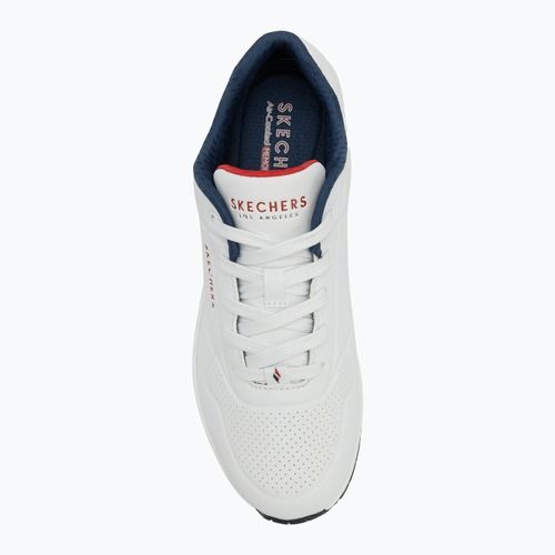 Dámské boty SKECHERS Uno Stand On Air white durabuck/navy/red trim/mesh