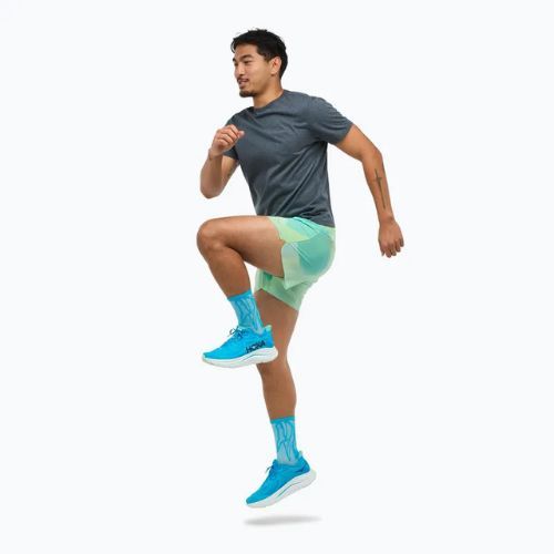 Pánské běžecké šortky HOKA Glide With Brief 5" tart apple mist