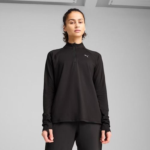 Dámská běžecká mikina PUMA Run Velocity Cloudspun 1/4 Zip puma black