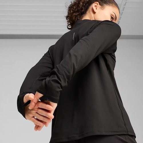 Dámská běžecká mikina PUMA Run Velocity Cloudspun 1/4 Zip puma black