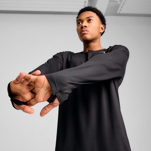 Pánské běžecké tričko longsleeve  PUMA Run Cloudpun puma black