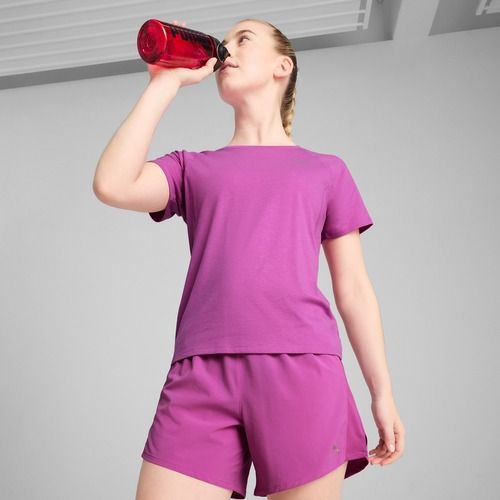 Dámské běžecké tričko PUMA Run Velocity Tee Tri-Blend wild berry