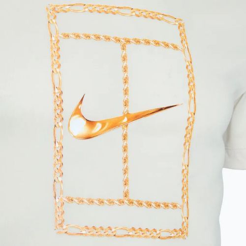 Pánské tenisové tričko Nike Court Dri-FIT světle hnědé barvy orewood brown