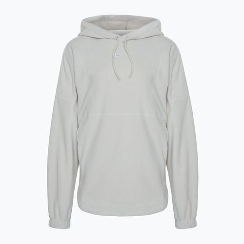 Dámská mikina Nike One Therma-FIT světle hnědá/hnědá/bílá