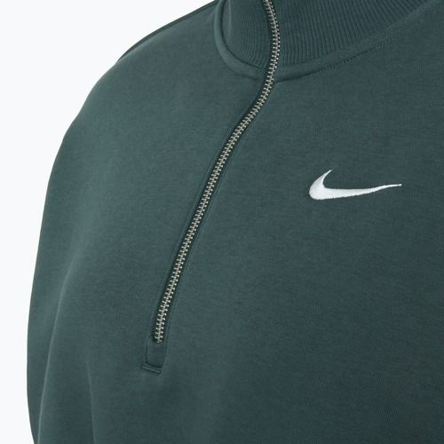 Dámská mikina Nike Sportswear Phoenix Fleece 1/2 Zip Cropped vintage green/ sail